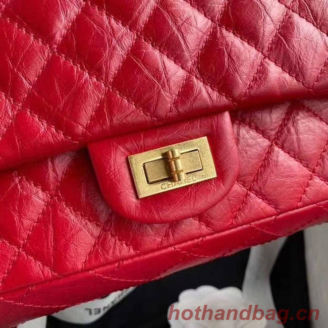 Chanel 2.55 Calfskin Flap Bag A37586 red