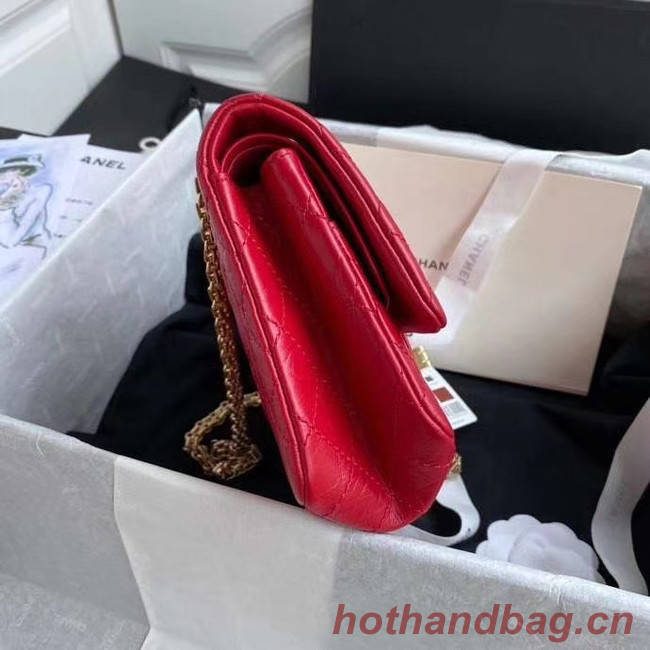 Chanel 2.55 Calfskin Flap Bag A37586 red