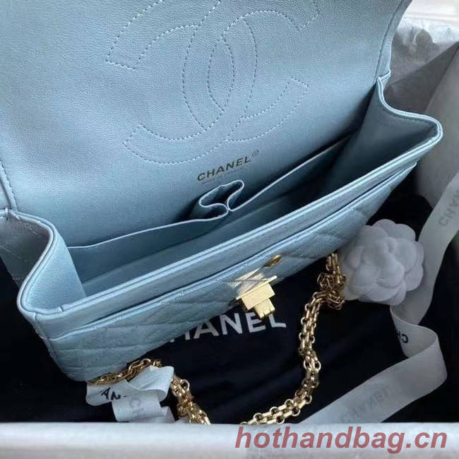 Chanel 2.55 Calfskin Flap Bag A37586 sky blue