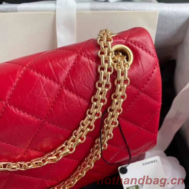 Chanel 2.55 Calfskin Flap Bag A37587 red