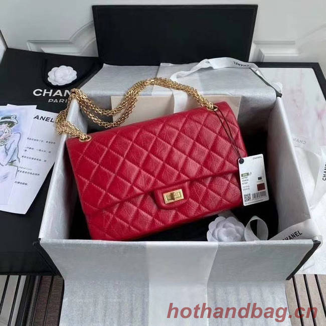 Chanel 2.55 Calfskin Flap Bag A37587 red