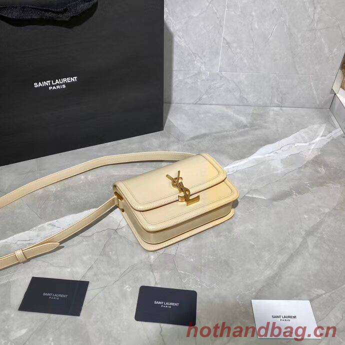 SOLFERINO SMALL SATCHEL IN BOX SAINT LAURENT LEATHER 63430 Beige