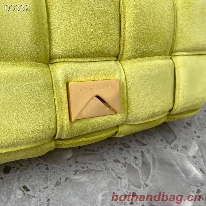 Bottega Veneta PADDED CASSETTE Velvet BAG 591971 Lemon