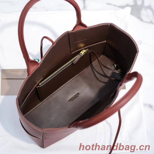 Bottega Veneta ARCO TOTE 609175 Rust Bark 