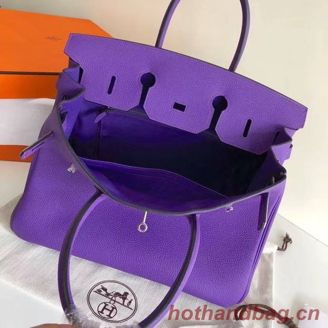 Hermes Birkin Bag Original Leather 35CM 17825 purple