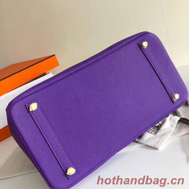 Hermes Birkin Bag Original Leather 35CM 17825 purple