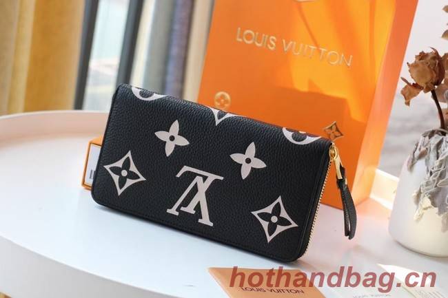 Louis Vuitton Original ZIPPY wallet M69794 black