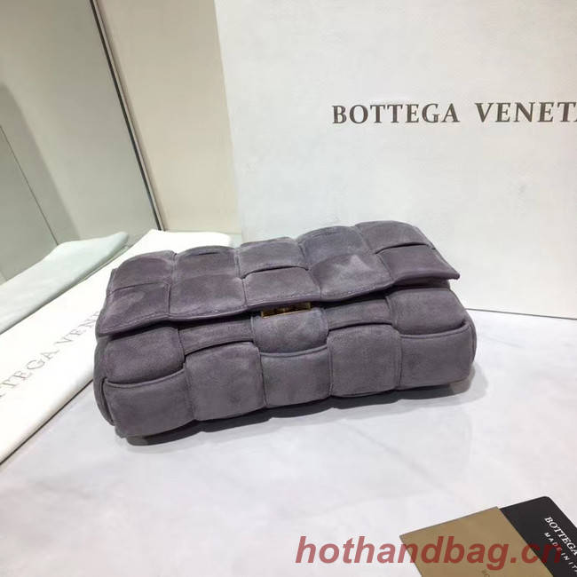 Bottega Veneta PADDED CASSETTE BAG suede 591970 grey