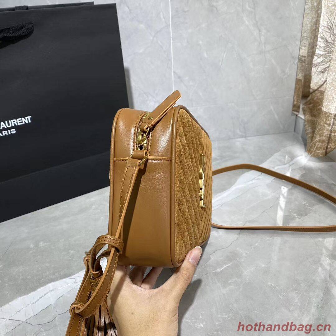 Yves Saint Laurent IN SUEDE AND SMOOTH LEATHER Y520534E Brown