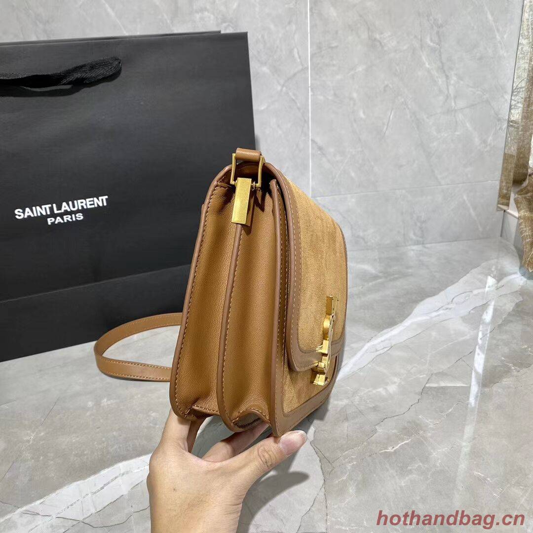 Yves Saint Laurent IN SUEDE AND SMOOTH LEATHER Y535025E brown