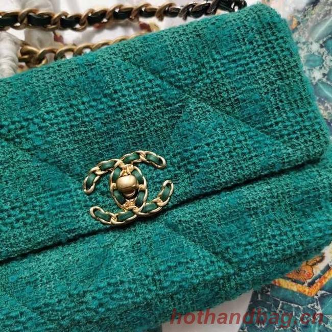 CHANEL 19 Flap Bag AS1160 green