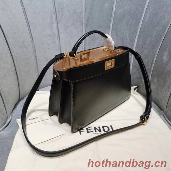 Fendi PEEKABOO ISEEU EAST-WEST leather bag 8BN323A black