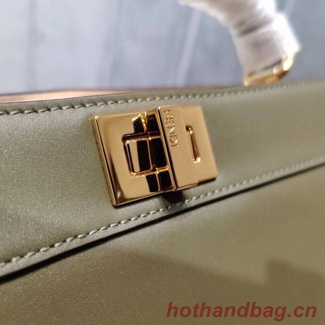 Fendi PEEKABOO ISEEU EAST-WEST leather bag 8BN323A green