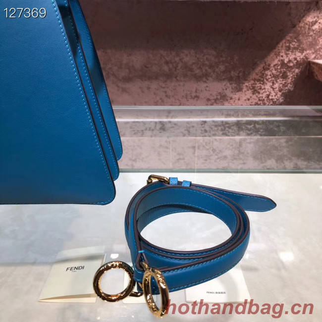 Fendi PEEKABOO ISEEU MEDIUM leather bag 70193 blue