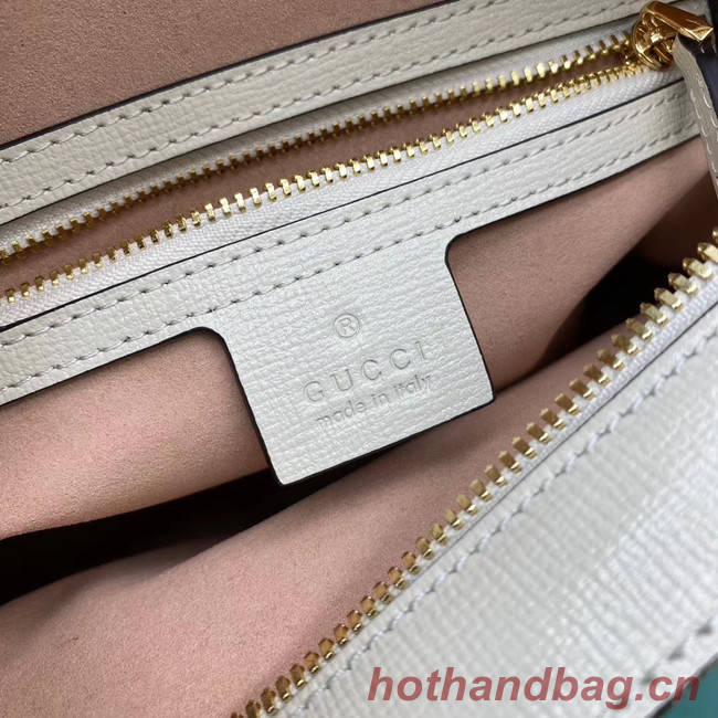 Gucci Horsebit 1955 small shoulder bag 645454 White