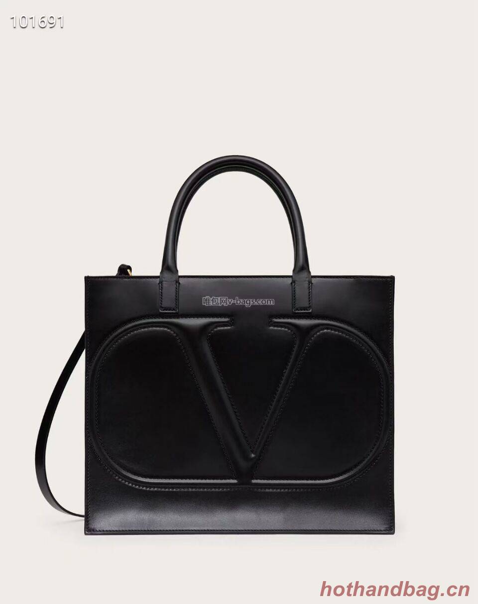 VALENTINO Origianl leather tote V2021 black
