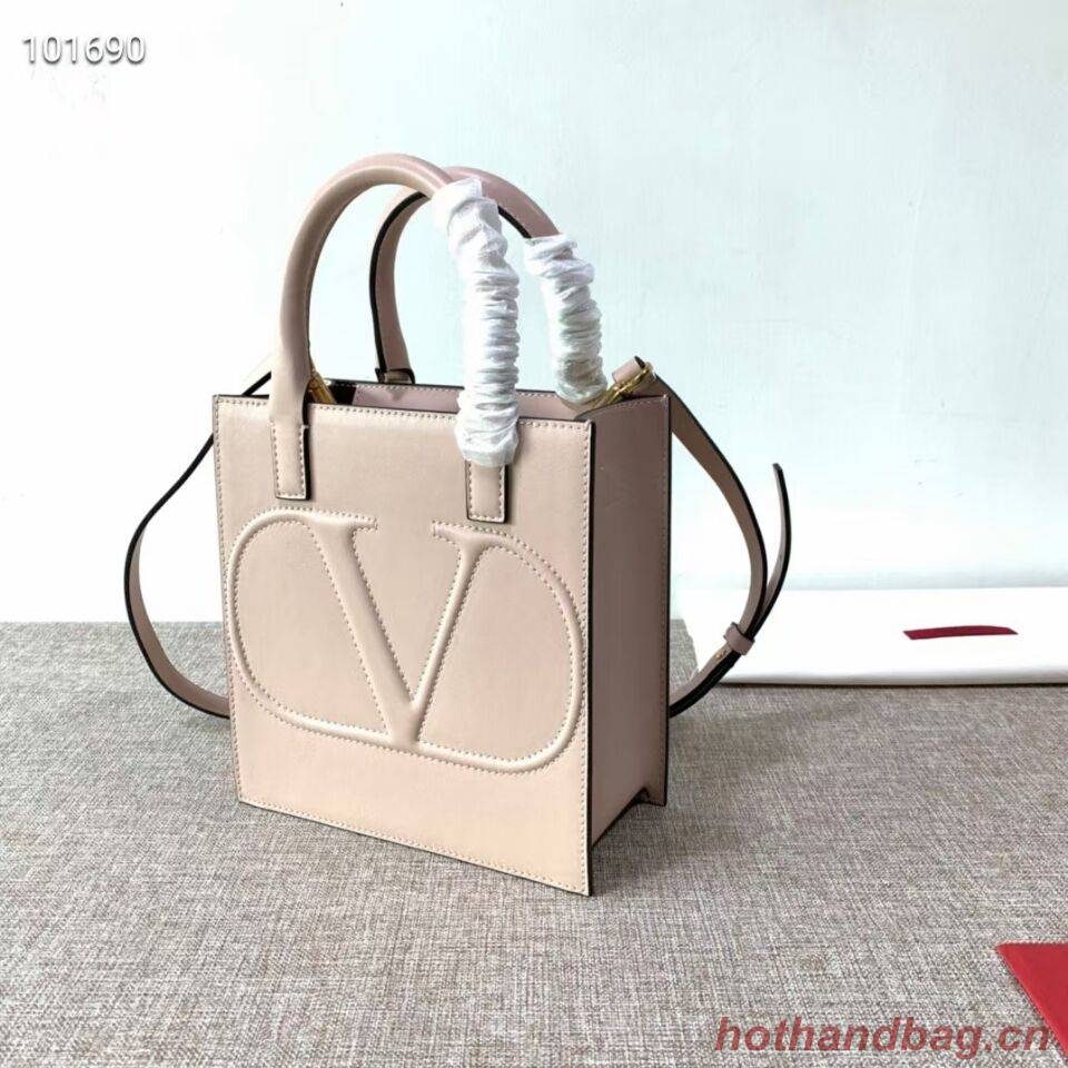 VALENTINO Origianl leather tote V2022 light pink