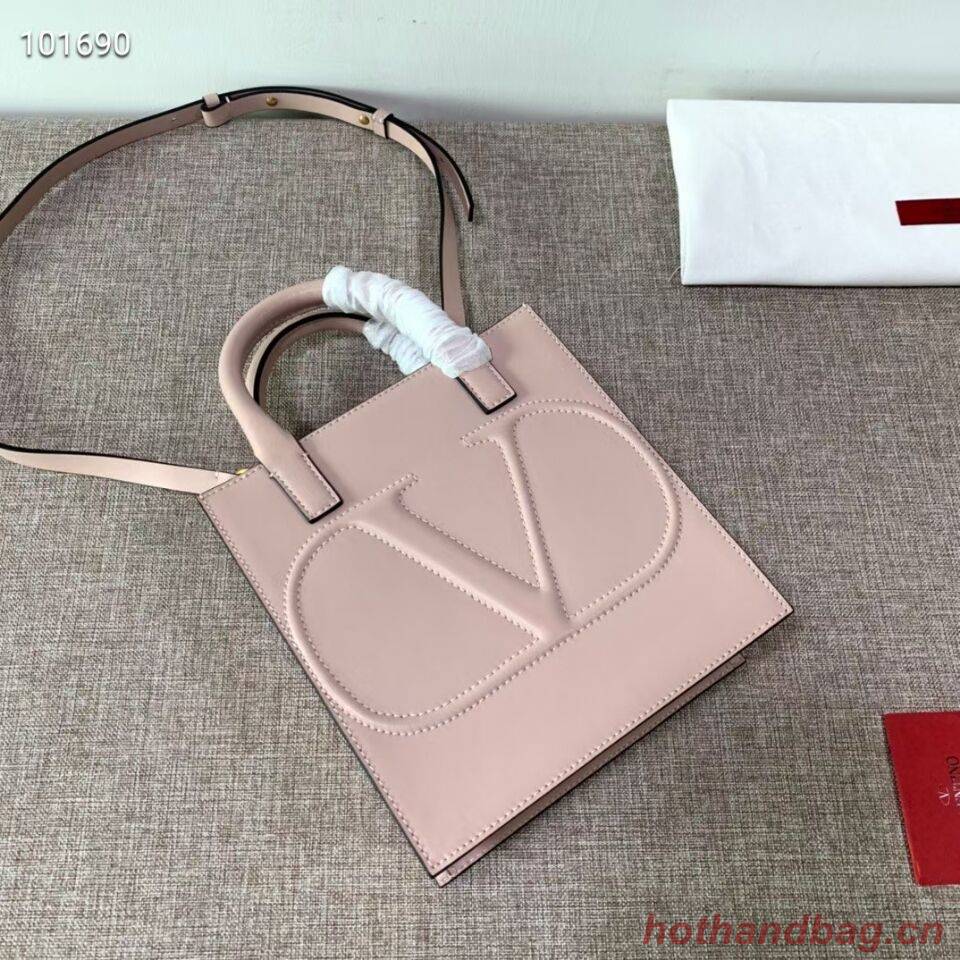 VALENTINO Origianl leather tote V2022 light pink