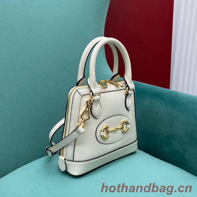 Gucci Horsebit 1955 mini top handle bag 640716 white