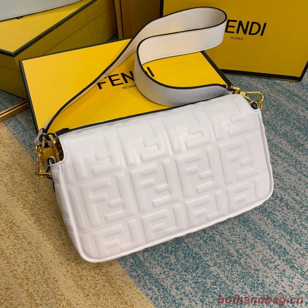 Fendi BAGUETTE Shoulder Bag 8BR600 white