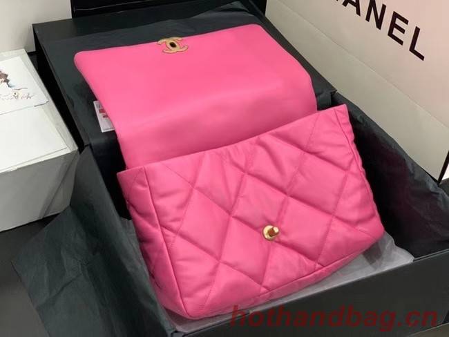 chanel 19 large flap bag AS1162 rose