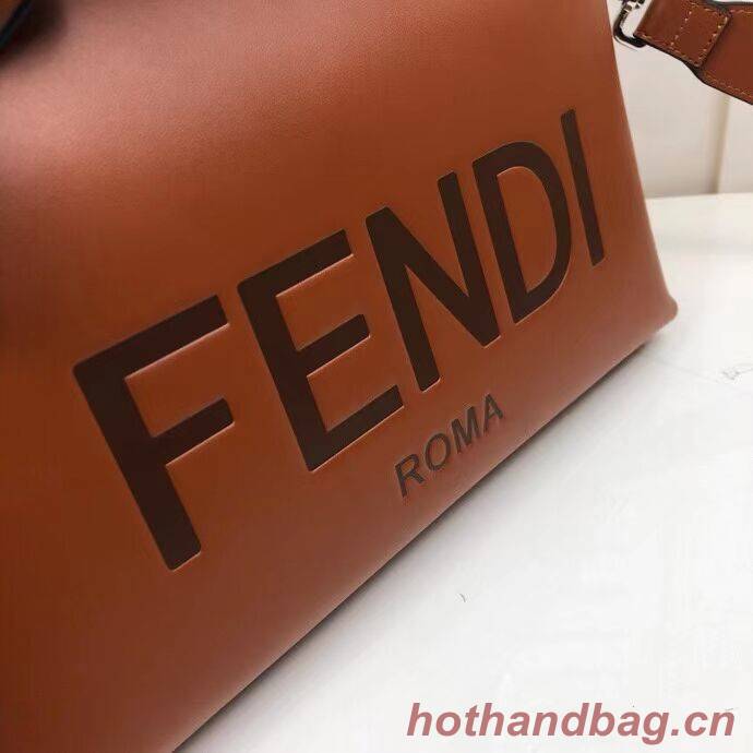 FENDI MEDIUM BY THE WAY leather Boston bag 8BL146A Brown