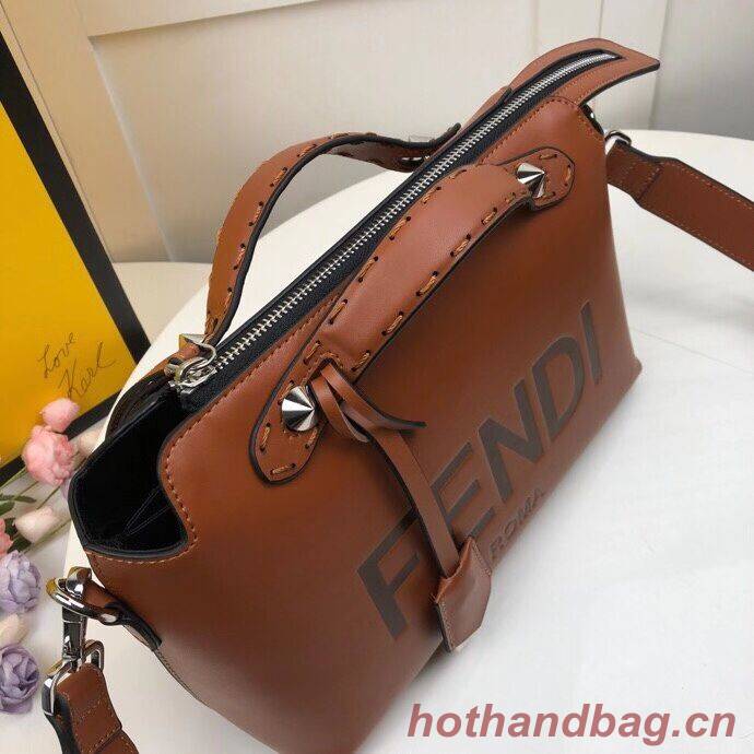 FENDI MEDIUM BY THE WAY leather Boston bag 8BL146A Brown