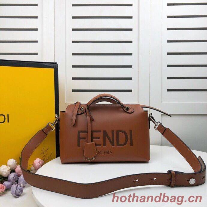 FENDI MEDIUM BY THE WAY leather Boston bag 8BL146A Brown