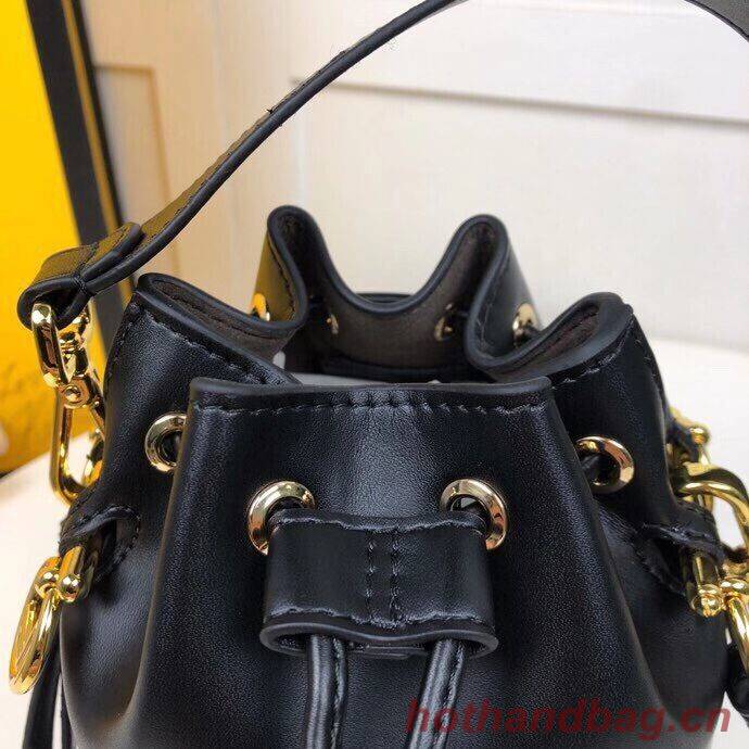 FENDI MON TRESOR black leather mini-bag 8BS010