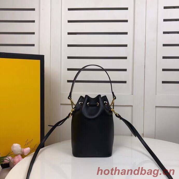 FENDI MON TRESOR black leather mini-bag 8BS010