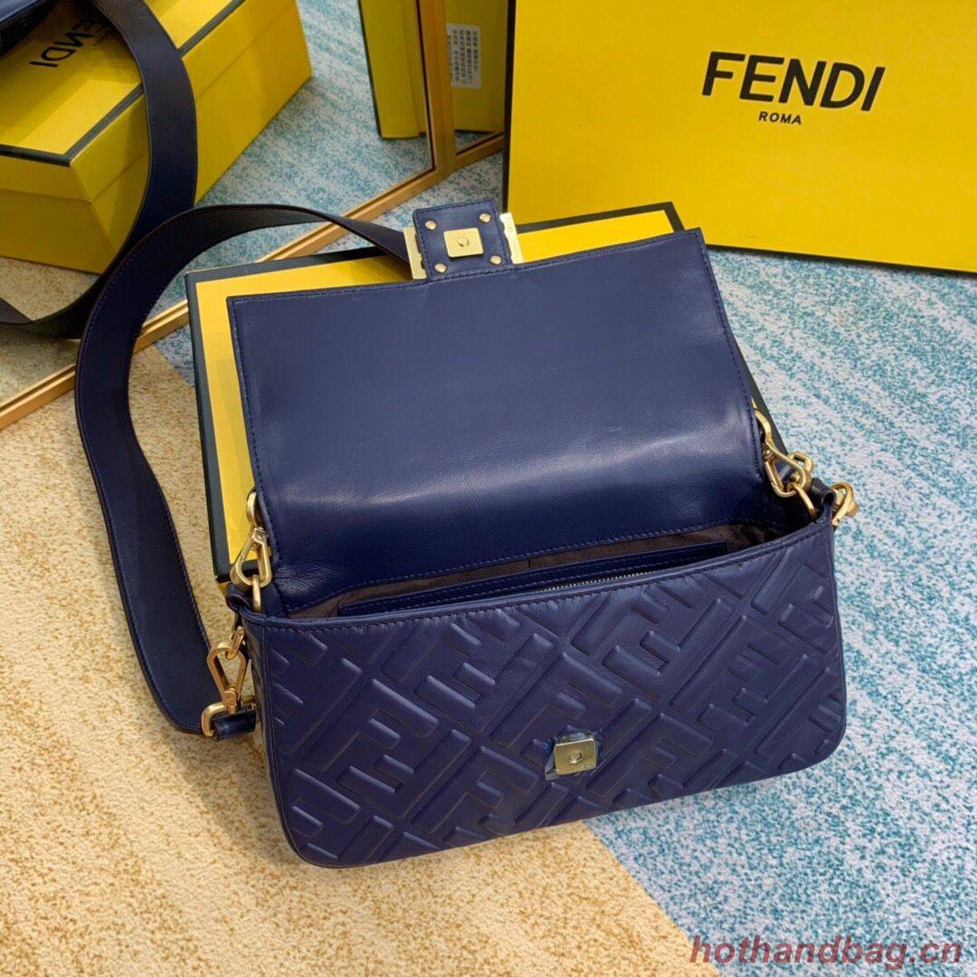  FENDI BAGUETTE Mini Shoulder Bag 8BS017 dark blue