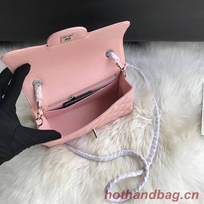 Chanel mini flap bag Grained Calfskin A1116 pink