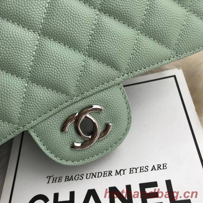 Chanel mini flap bag Grained Calfskin A1116 light green