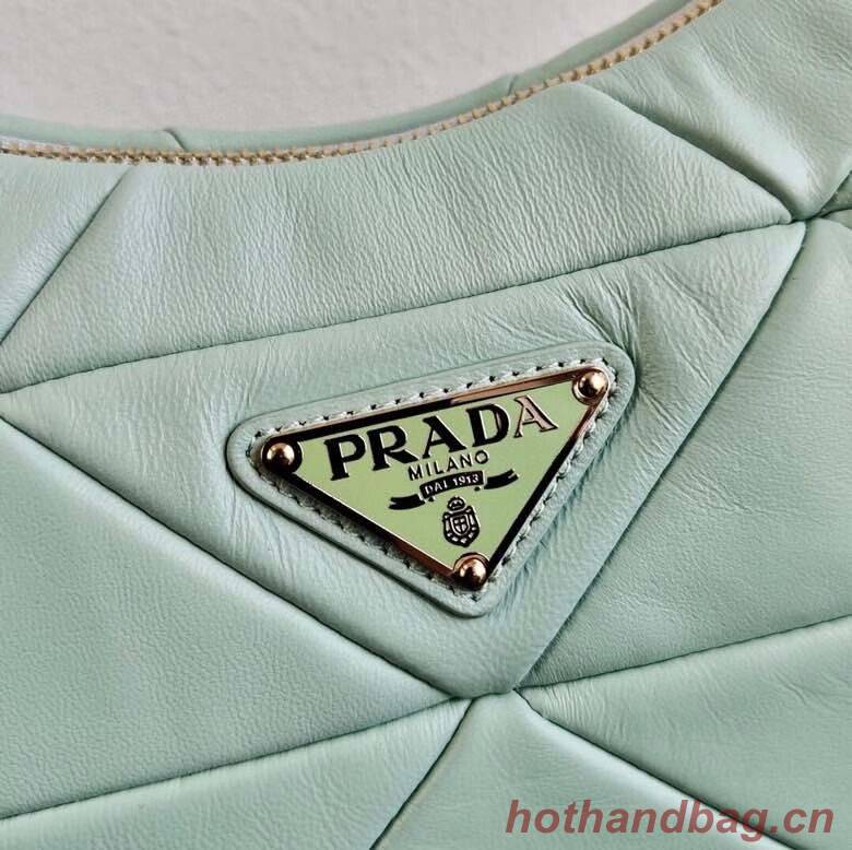 Prada Gaufre nappa leather shoulder bag 1BC151A light green