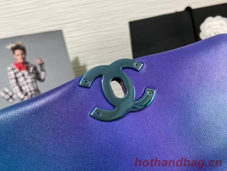 chanel 19 flap bag AS1160 AS1161 Blue & Purple