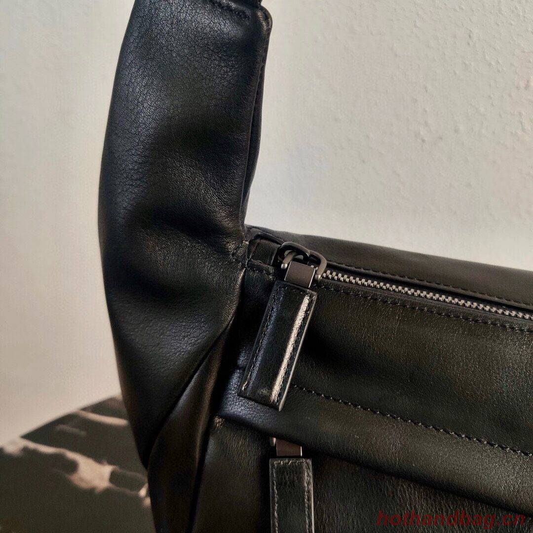 Prada Leather shoulder bag 2VH125 black