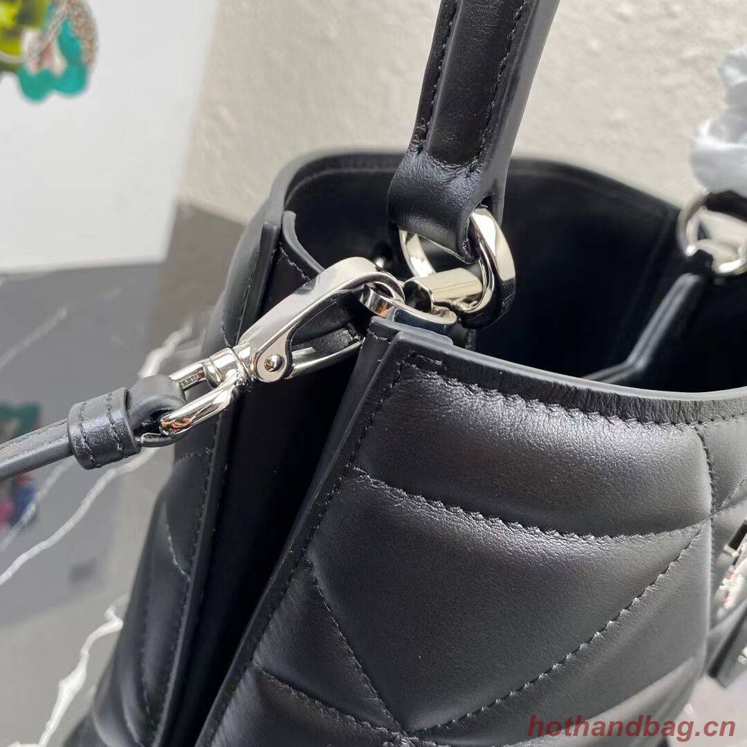 Prada Nappa Leather Prada Spectrum Tote 1BG319 black