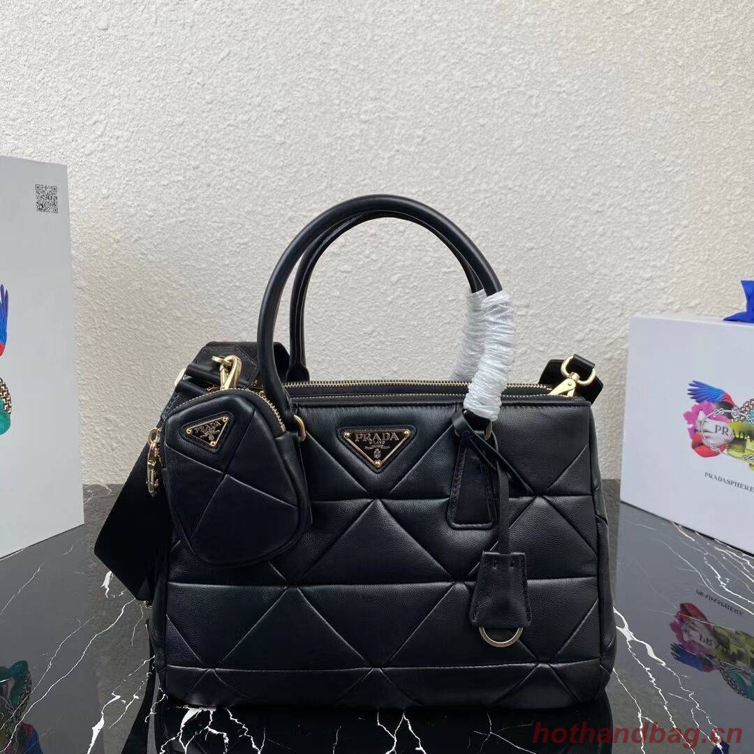 Prada Nappa Leather Prada Spectrum Tote 1BG863 black