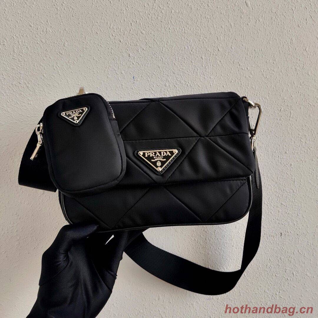 Prada Re-Edition nylon shoulder bag 1BD292A black