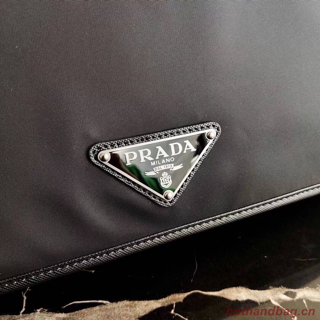 Prada Re-Nylon and Saffiano leather shoulder bag 2VD039 black