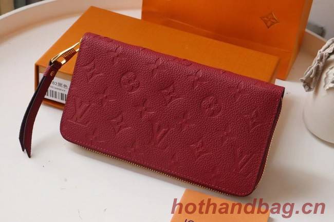 Louis Vuitton Original Monogram Empreinte Wallet M60571 Wine