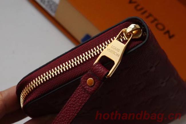 Louis Vuitton Original Monogram Empreinte Wallet M60571 Wine