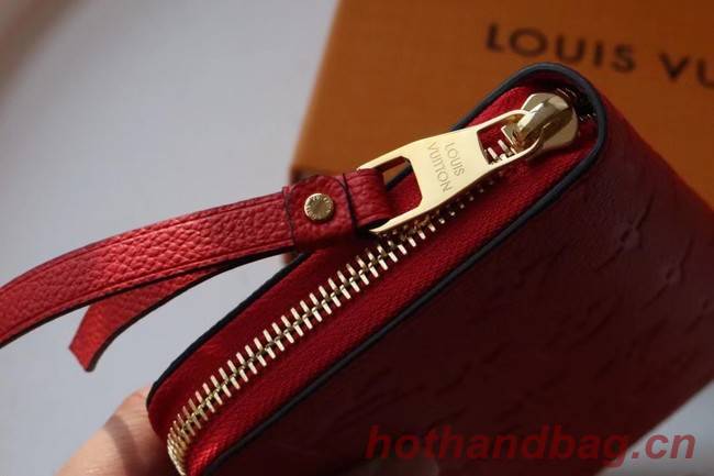 Louis Vuitton Original Monogram Empreinte Wallet M60571 red