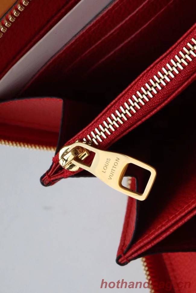 Louis Vuitton Original Monogram Empreinte Wallet M60571 red