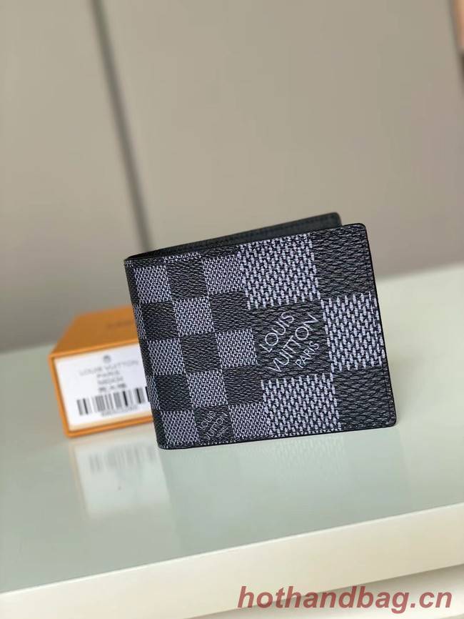 Louis vuitton Monogram Canvas Wallet N60434 grey