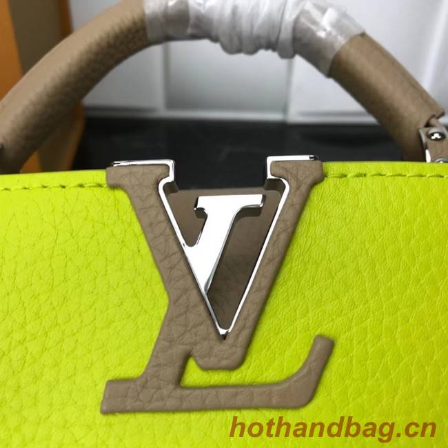 Louis Vuitton CAPUCINES PM M57519 yellow&grey