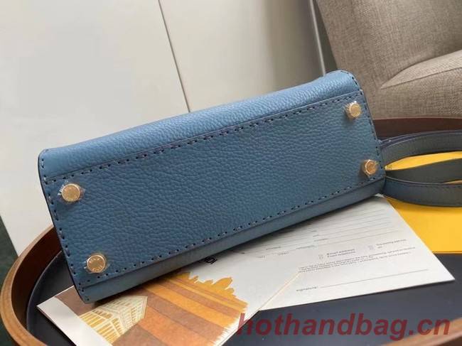 Fendi PEEKABOO ISEEU MEDIUM leather bag 70192 blue