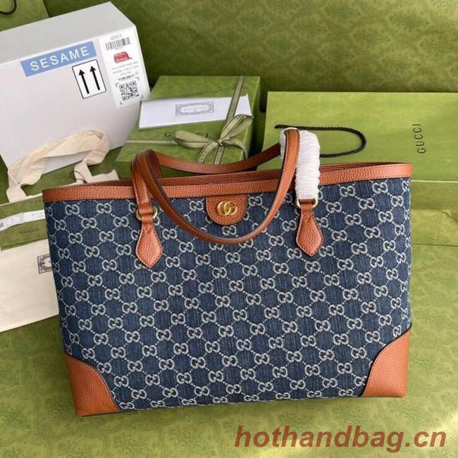 Gucci Ophidia GG medium tote 631685 Dark blue