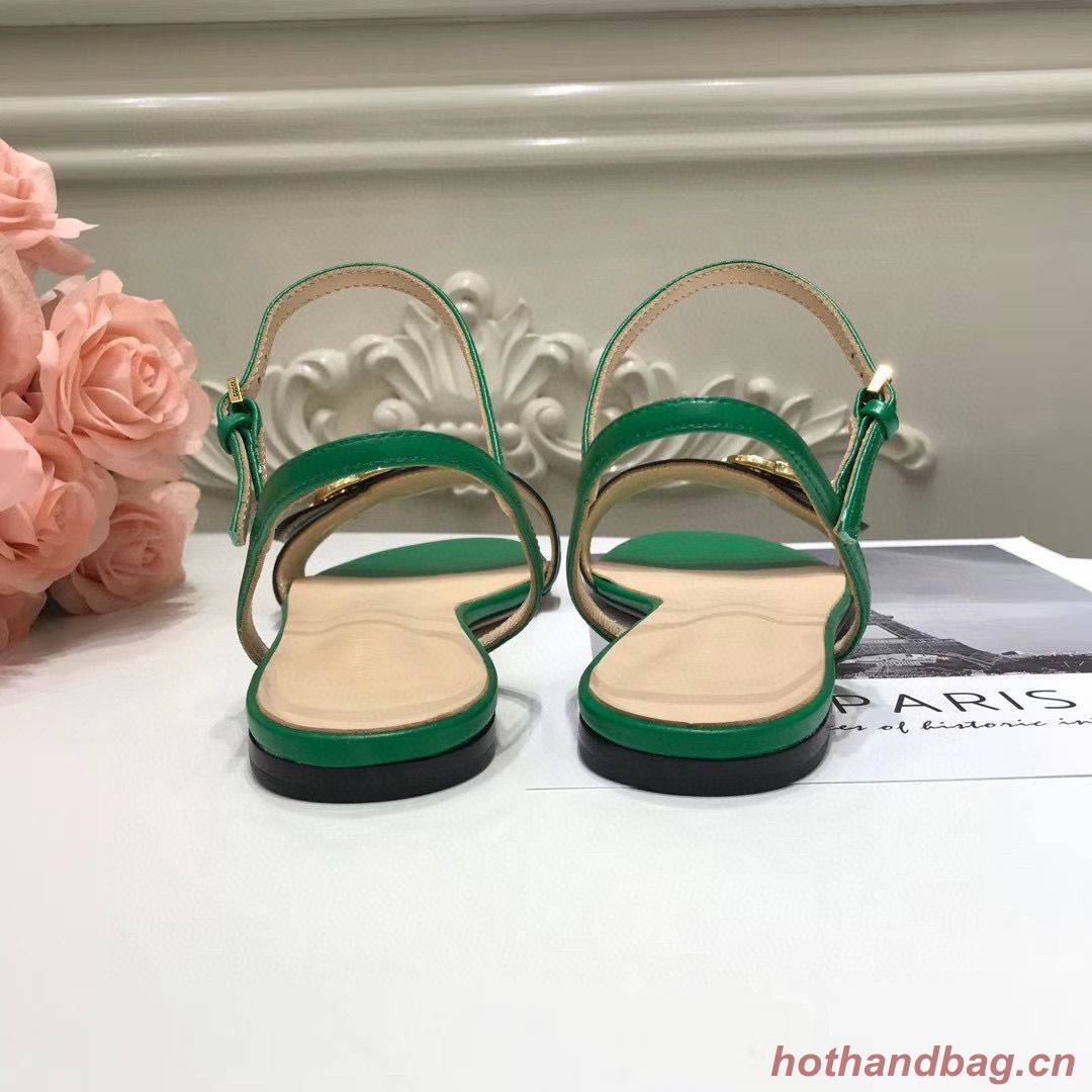 Gucci Sandals Shoes 1CM 7CM 10CM Heels GG6326 Green