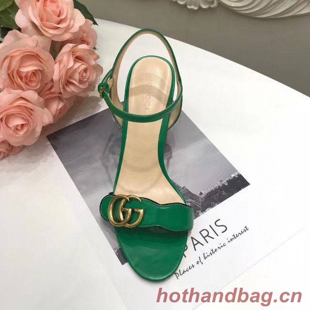Gucci Sandals Shoes 1CM 7CM 10CM Heels GG6326 Green
